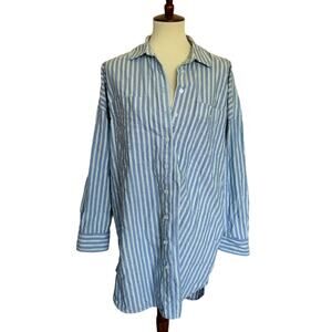 Everlane Cotton Striped Buttondown Long Sleeve Shirt